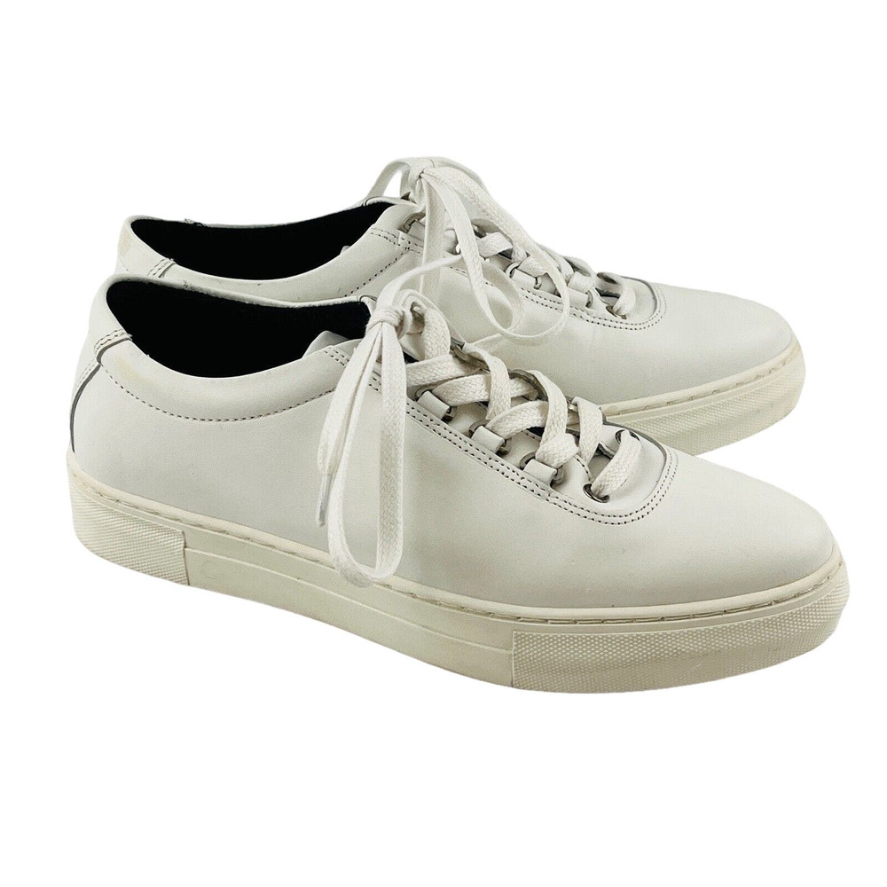 Womens 9 K-Swiss Classico Belleza Sneakers White Leather Lace Up Casual Shoes